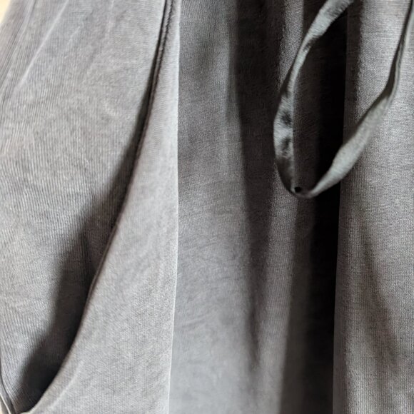 White House Black Market Sandwashed SL Jersey Romper Washed Black Medium - Picture 8 of 11